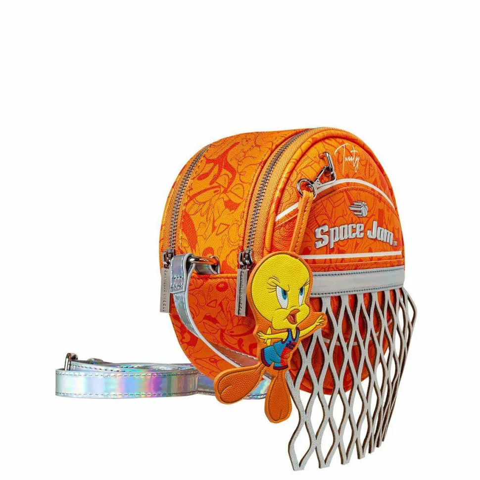 Space Jam 2: A New Legacy - Tweety Bird with Basketball 7” Faux Leather Crossbody Bag