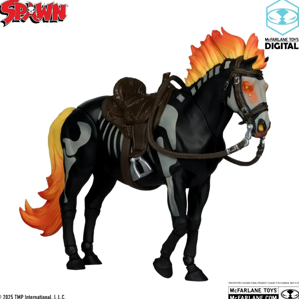 Spawn: The Dark Ages - Spawn the Bloodaxe with Horse McFarlane Toys Digital Gold Label 7" Scale Action Figure 2-Pack