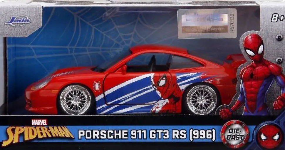 Spider-Man - Porsche 911 GT3 RS (996) 1/32 Scale Die-Cast Vehicle Replica