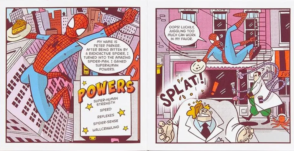 Spider-Man - Spider-Man Swings Through (A Marvel Hello Heroes Book) Hardcover Book