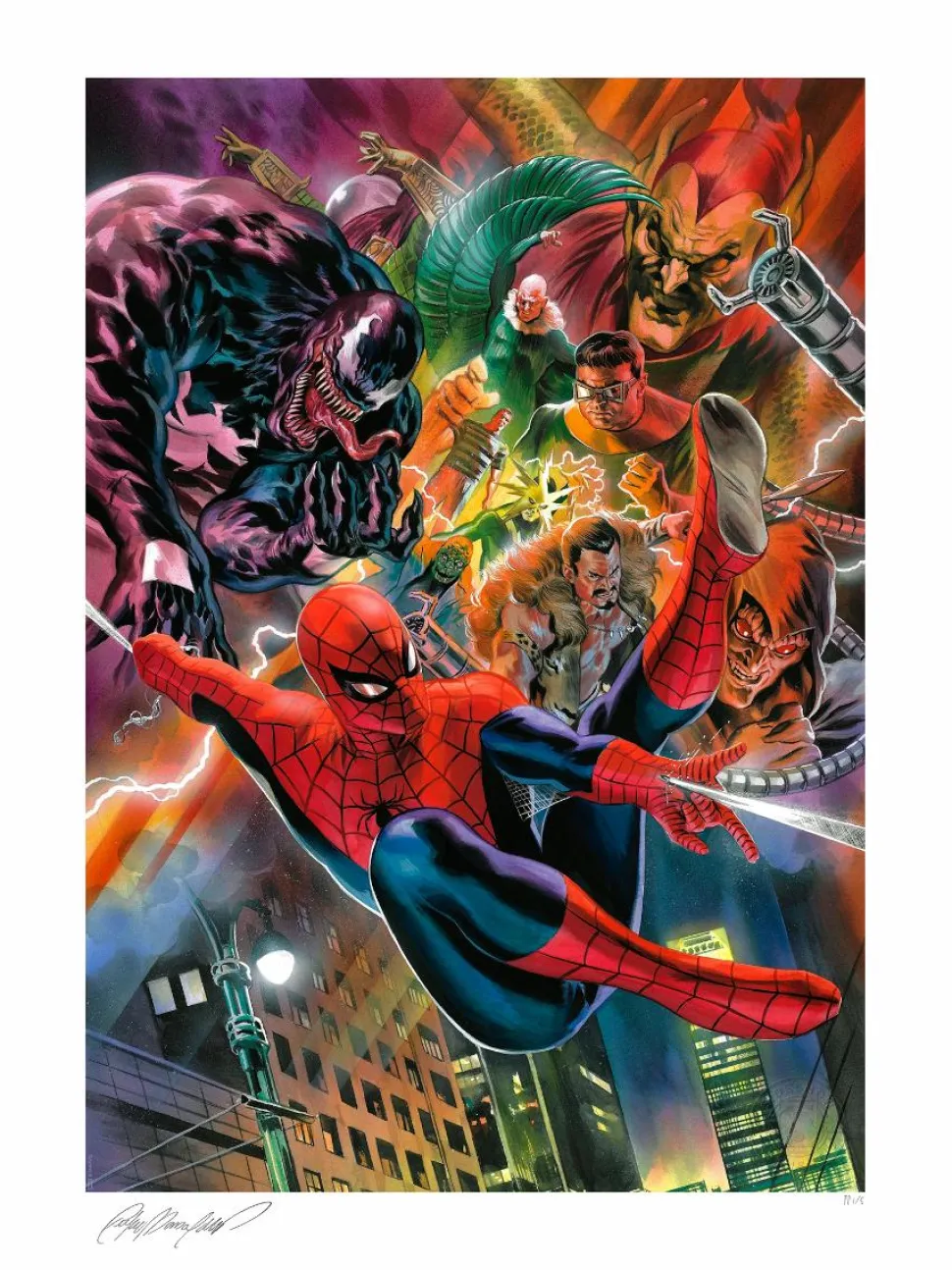 Spider-Man - Spider-Man vs. the Sinister Six Fine Art Print by Felipe Massafera