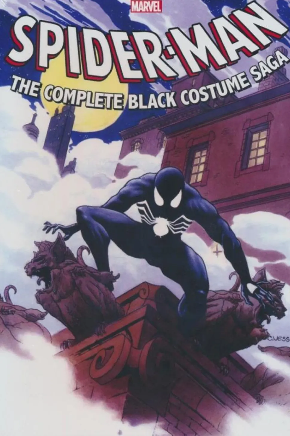 Spider-Man - The Complete Black Costume Saga Omnibus Hardcover Book (DM Direct Market Variant Cover)