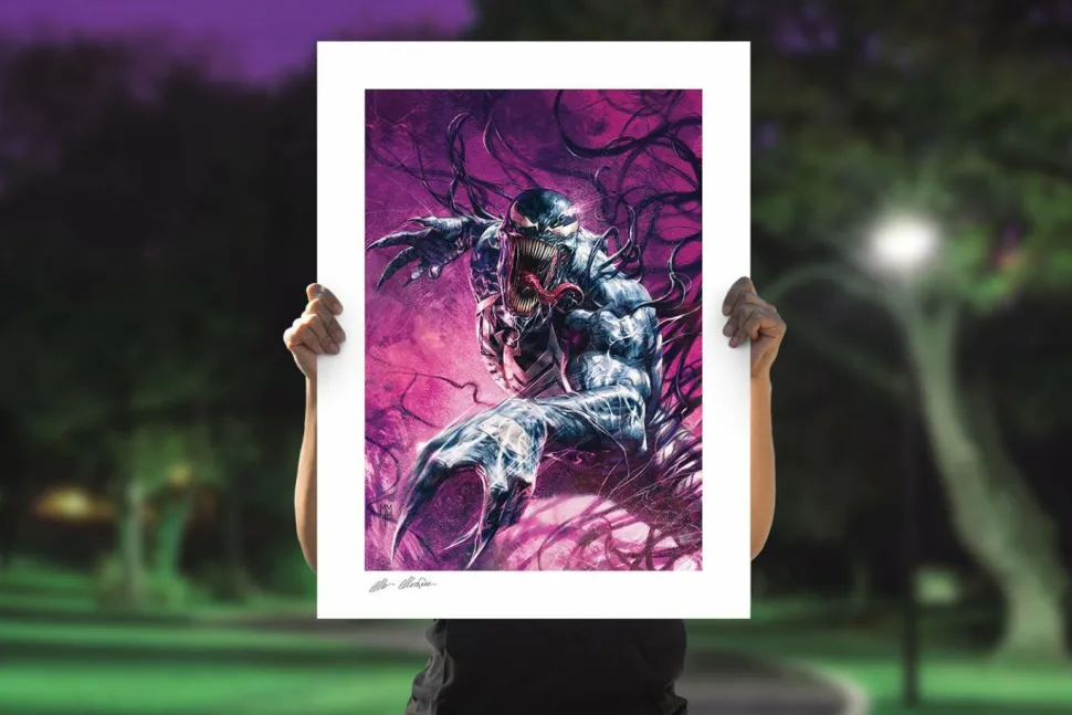 Spider-Man - Venom #35 200th Issue Anniversary Fine Art Print by Marco Mastrazzo
