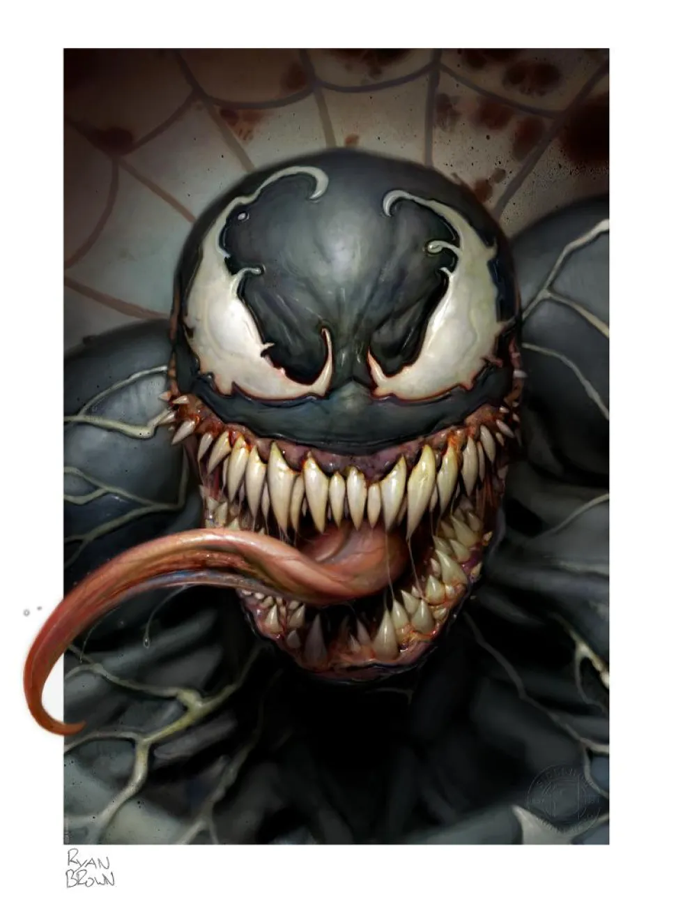 Spider-Man - Venom Fine Art Print by Ryan Brown
