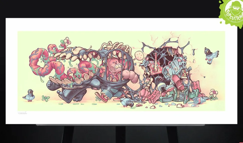 Spider-Man - Venom: The Symbiote Stroll Fine Art Print by T. Wei