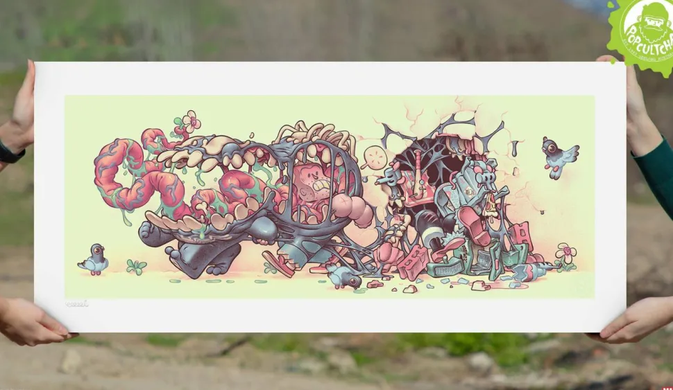 Spider-Man - Venom: The Symbiote Stroll Fine Art Print by T. Wei