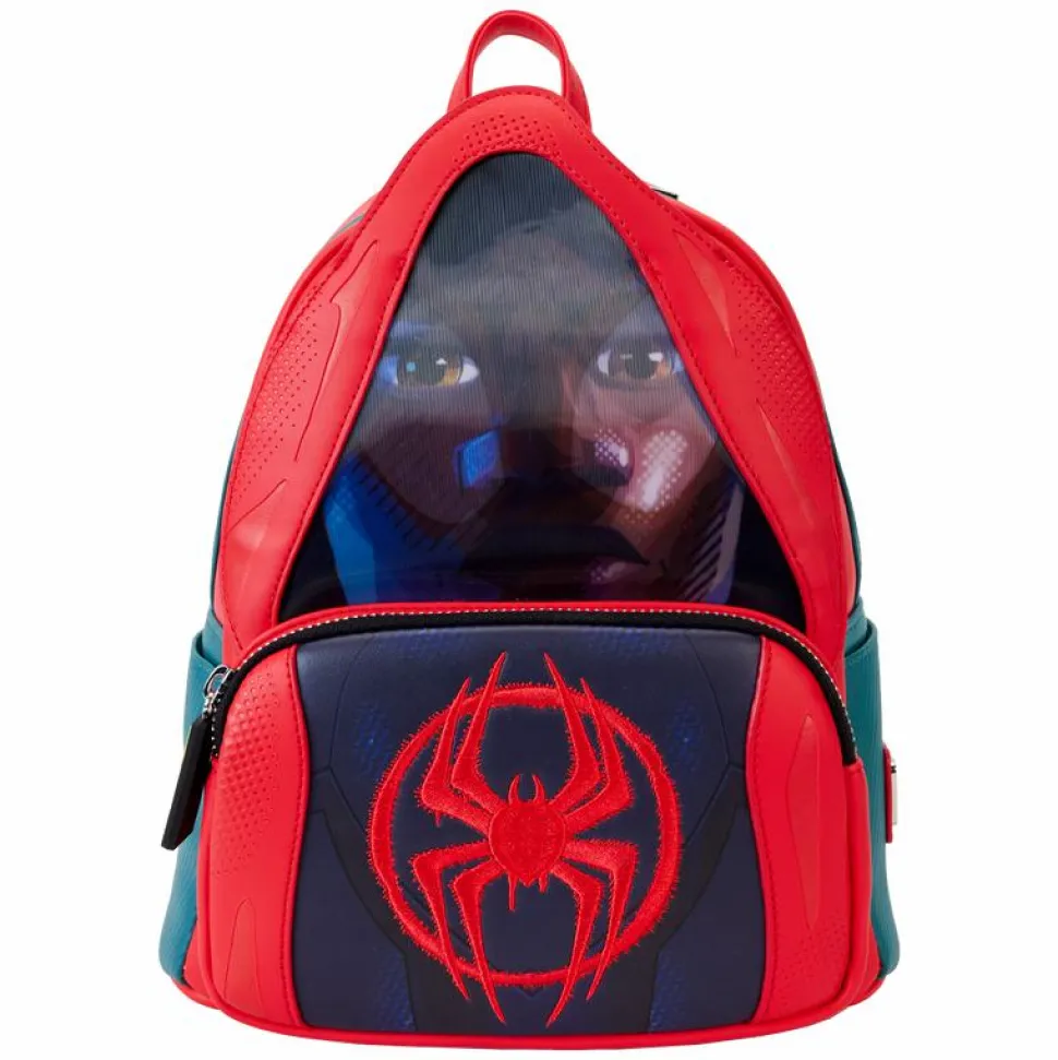 Spider-Man: Across the Spider-Verse (2023) - Miles Hoodie Cosplay Lenticular 10" Faux Leather Mini Backpack