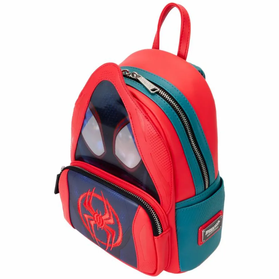 Spider-Man: Across the Spider-Verse (2023) - Miles Hoodie Cosplay Lenticular 10" Faux Leather Mini Backpack