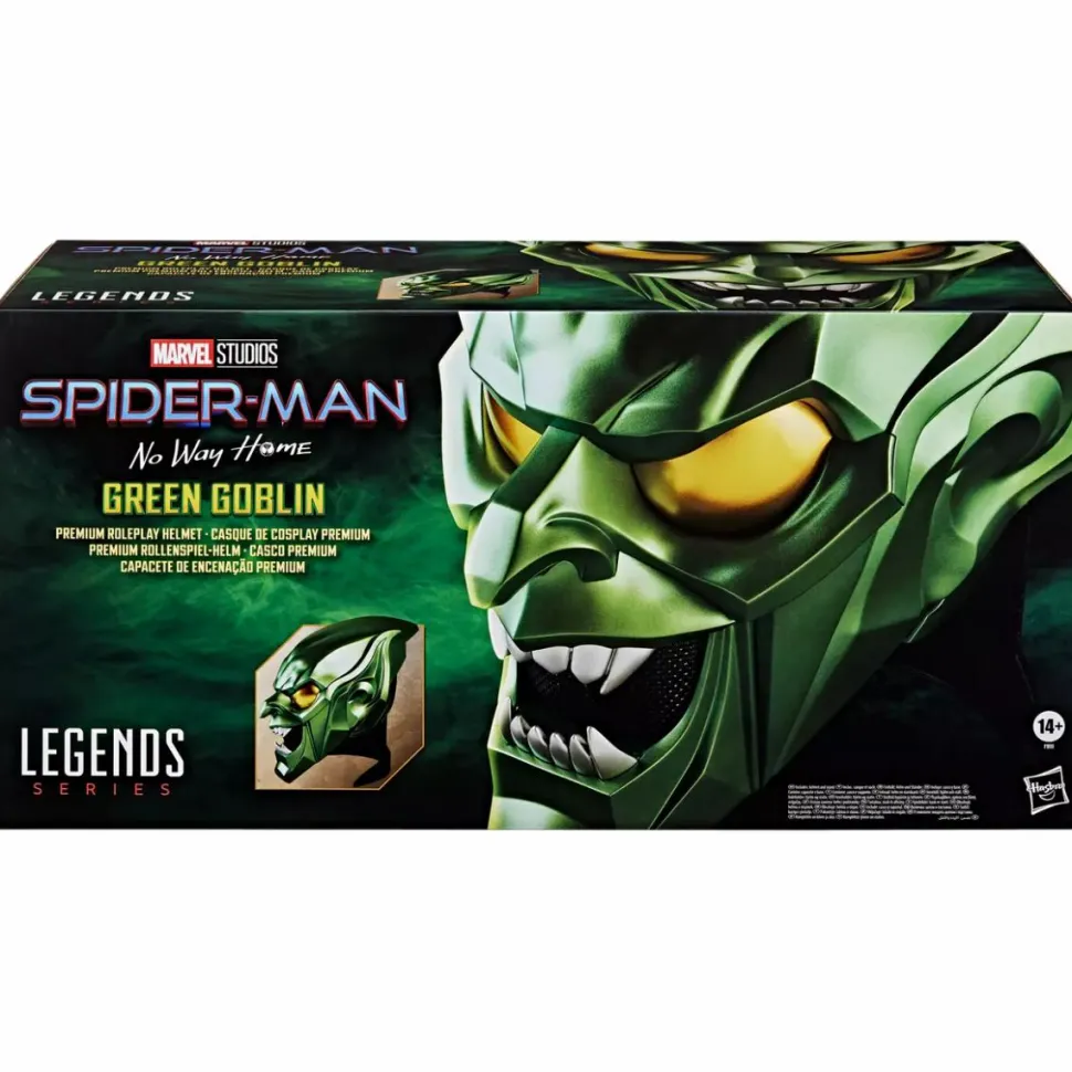 Spider-Man: No Way Home - Green Goblin Helmet Marvel Legends Premium Roleplay 1:1 Scale Life-Size Prop Replica