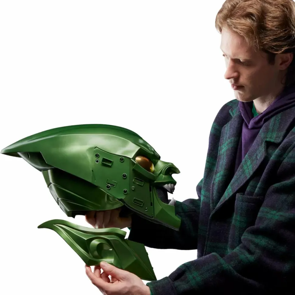 Spider-Man: No Way Home - Green Goblin Helmet Marvel Legends Premium Roleplay 1:1 Scale Life-Size Prop Replica