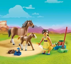 Spirit Riding Free - Playmobil Pru with Horse and Foal Playset (70122)