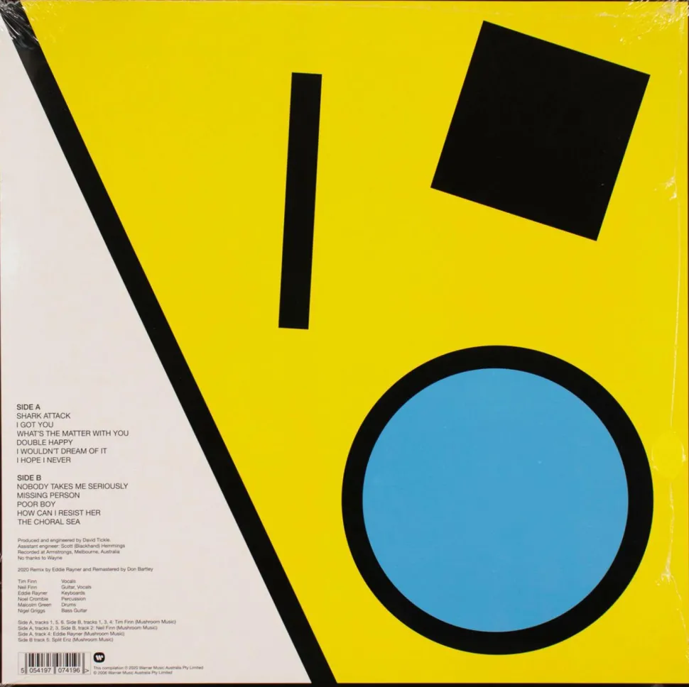 Split Enz - True Colours 40th Anniversary Mix LP Vinyl Record (Blue Coloured Vinyl)