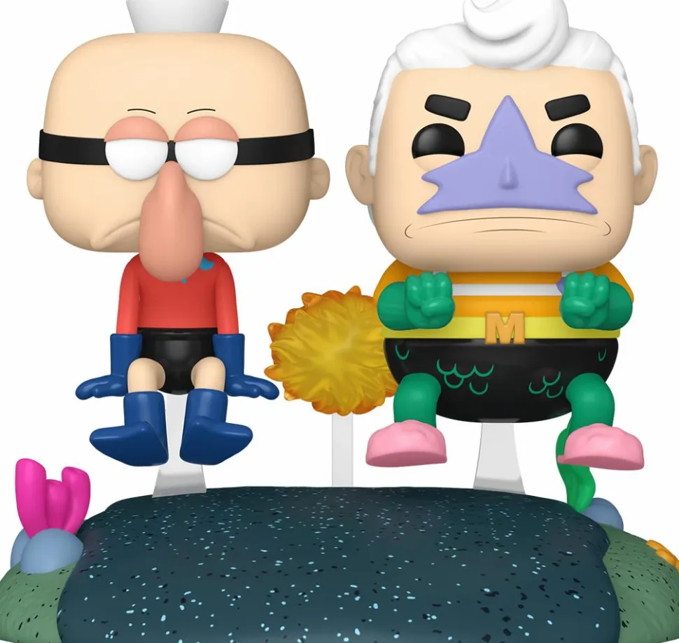 SpongeBob SquarePants - Mermaid Man & Barnacle Boy with Invisible Car Pop! Rides Vinyl Figure