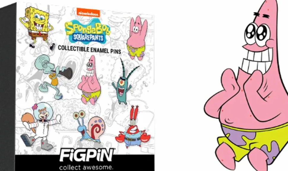 SpongeBob SquarePants - Series 1 FiGPiN Mystery Blind Box Mini Enamel Pin (Single Unit)