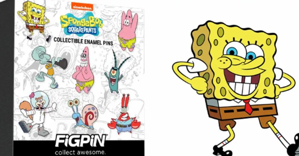 SpongeBob SquarePants - Series 1 FiGPiN Mystery Blind Box Mini Enamel Pin (Single Unit)