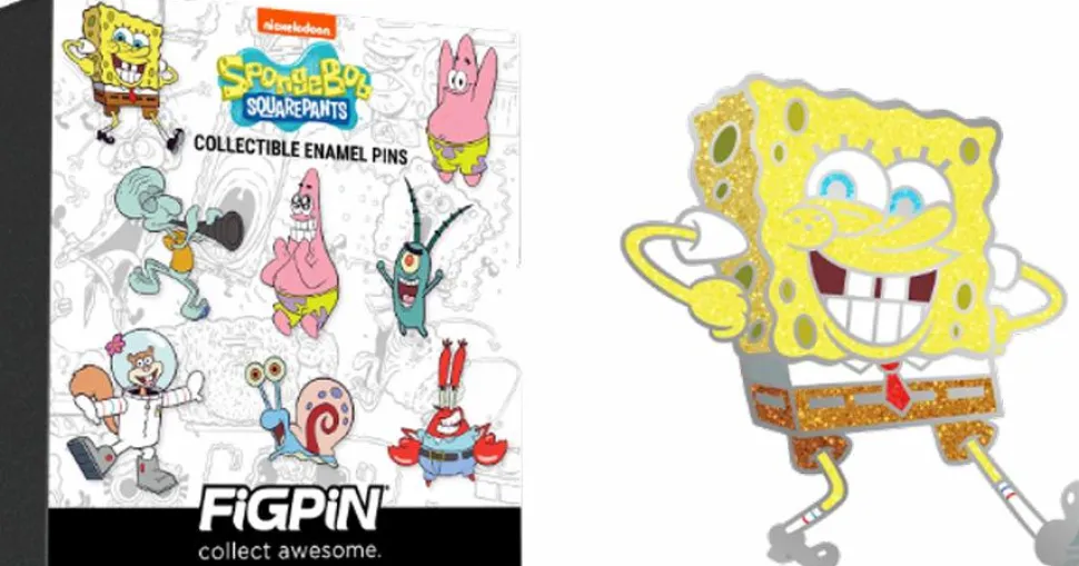 SpongeBob SquarePants - Series 1 FiGPiN Mystery Blind Box Mini Enamel Pin (Single Unit)