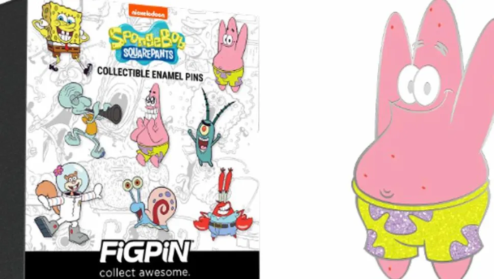 SpongeBob SquarePants - Series 1 FiGPiN Mystery Blind Box Mini Enamel Pin (Single Unit)