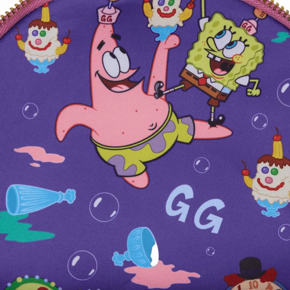 Spongebob Squarepants - Spongebob & Patrick Goofy Goober Light Up 10" Faux Leather Mini Backpack