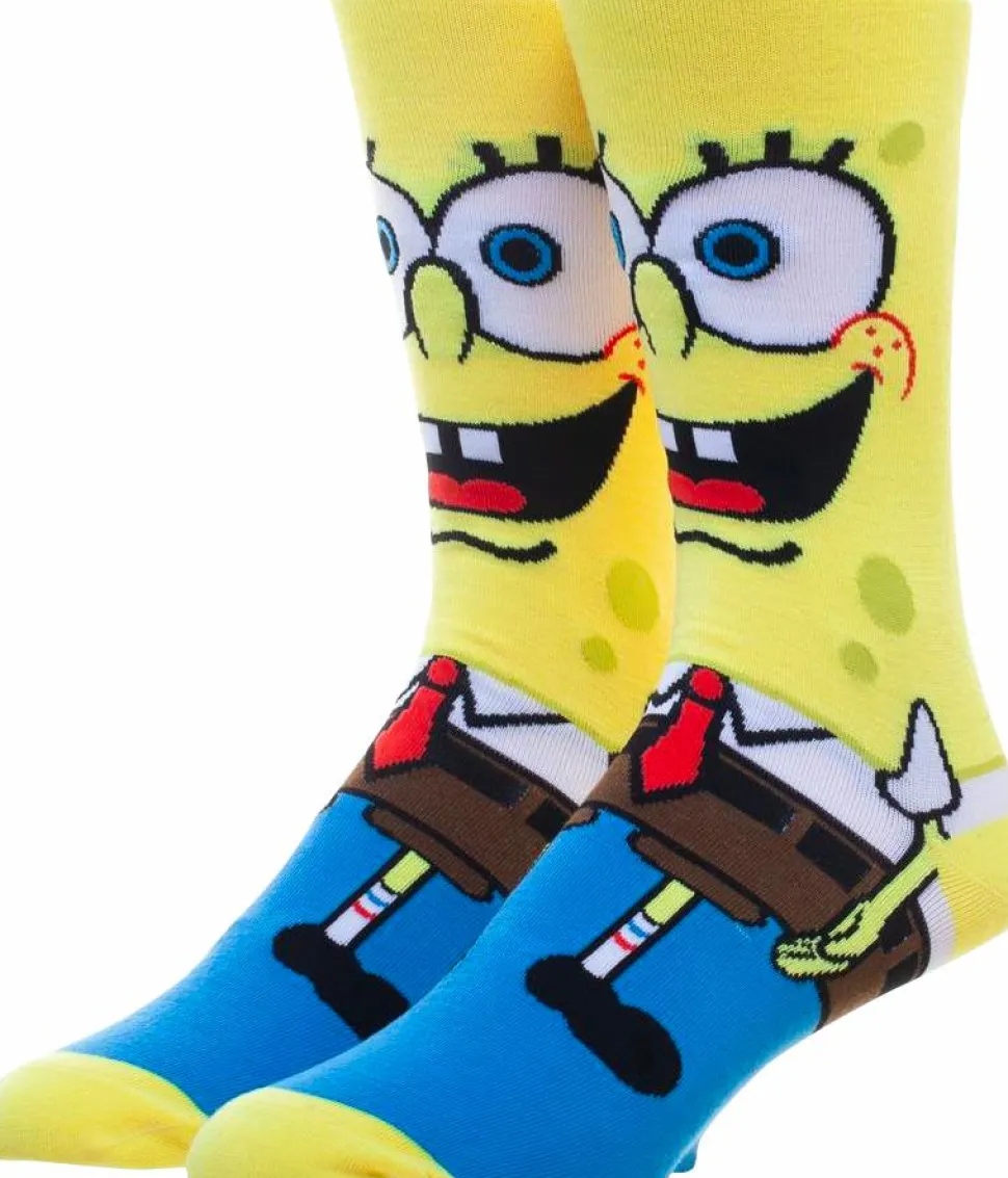 Spongebob Squarepants - Spongebob 360 Character Men’s Socks (One Size)