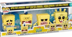 Spongebob Squarepants - Spongebob Squarepants Glow in the Dark Pop! Vinyl Figure 4-Pack