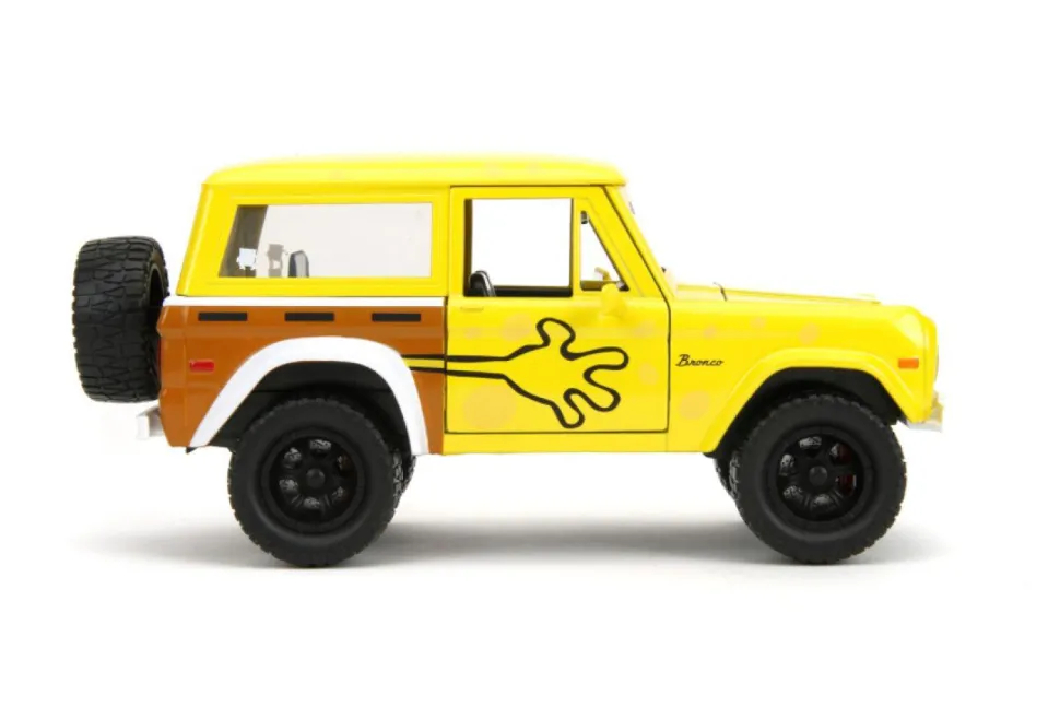 SpongeBob SquarePants - SpongeBob with 1973 Ford Bronco Hollywood Rides 1/24th Scale Die-Cast Vehicle Replica