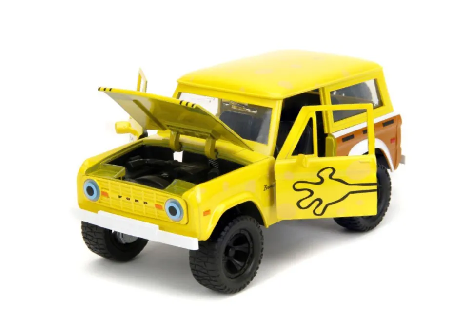 SpongeBob SquarePants - SpongeBob with 1973 Ford Bronco Hollywood Rides 1/24th Scale Die-Cast Vehicle Replica