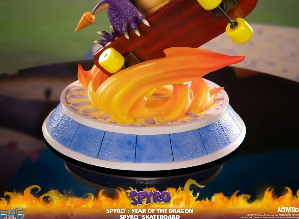 Spyro the Dragon - Year of the Dragon Spyro (Skateboard Version) 13" Statue