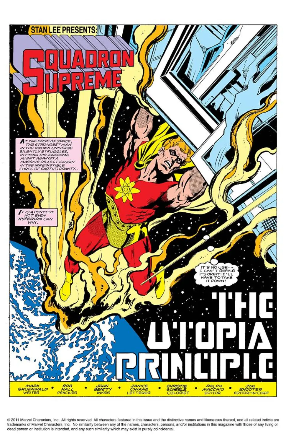 Squadron Supreme by Mark Gruenwald Trade Paperback Book (DM Variant Cover)