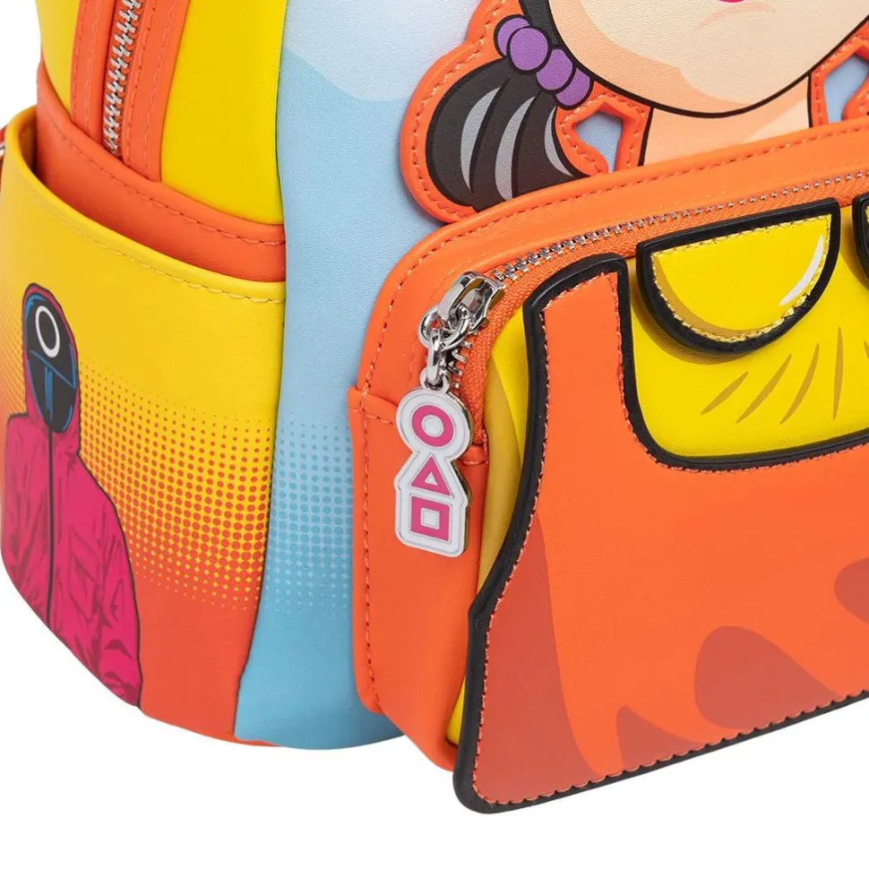 Squid Game - Young Hee Cosplay Singing Light Up 10” Faux Leather Mini Backpack (Int Sales Only)