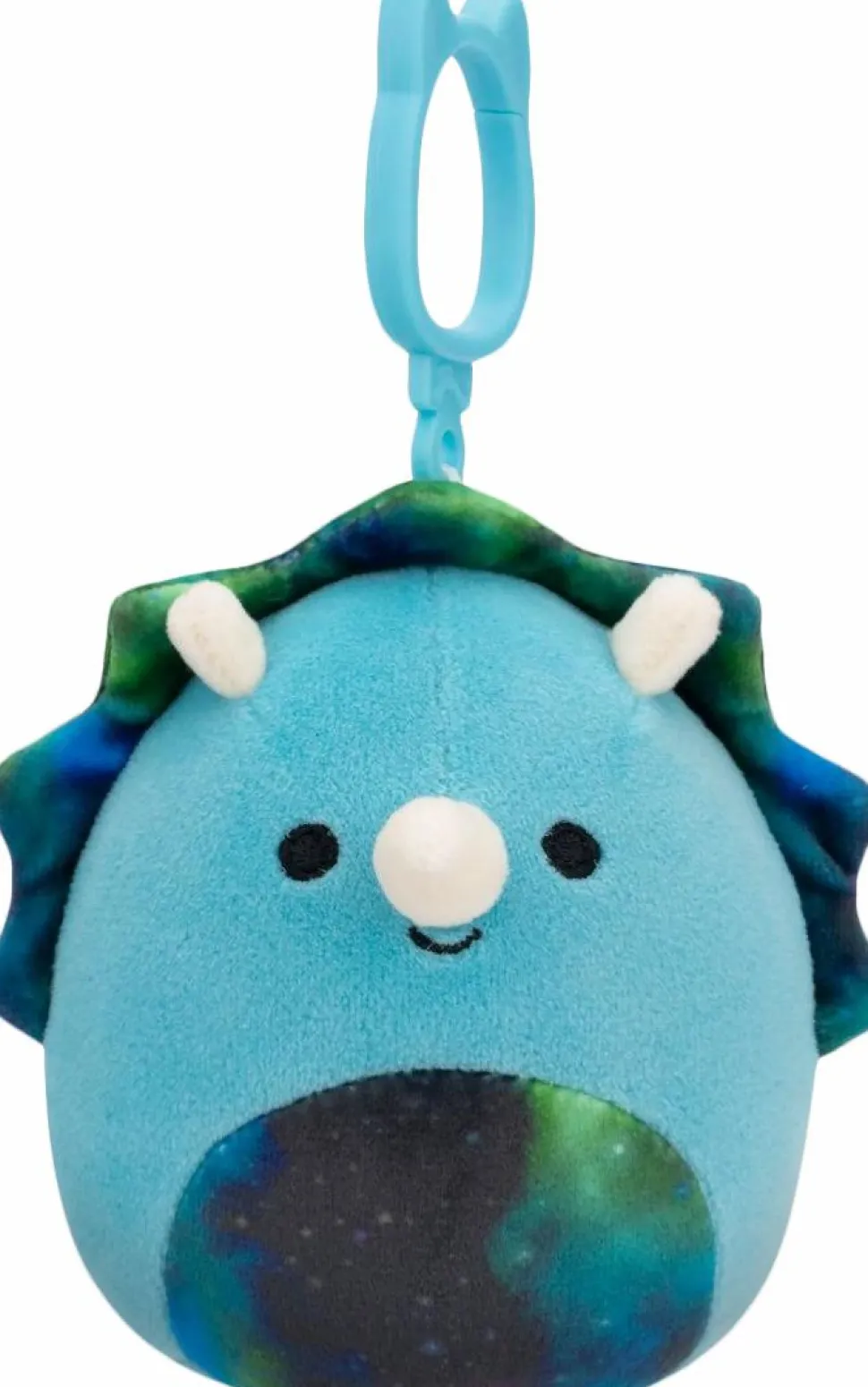 Squishmallows - Vilmos the Blue Triceratops 3.5" Clip-On Plush