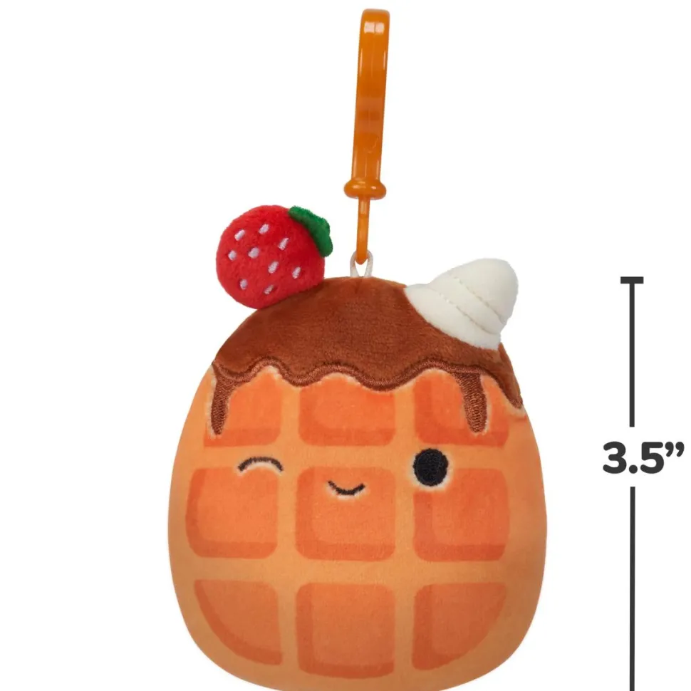Squishmallows - Weaver the Waffle 3.5" Clip-On Plush