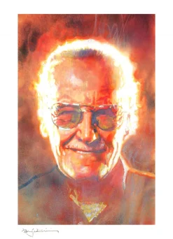 Stan Lee - Legends: Stan Lee Fine Art Print by Bill Sienkiewicz