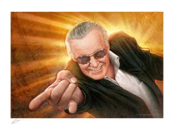 Stan Lee - Stan "The Man" Lee Fine Art Print by Jerry Vanderstelt