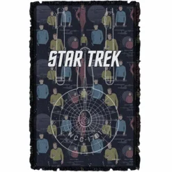 Star Trek - Enterprise Crew Woven Tapestry Blanket / Picnic Rug