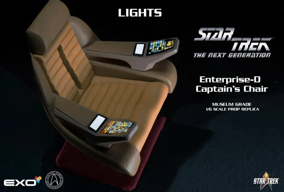 Star Trek: The Next Generation - USS Enterprise-D Captain's Chair 1/6th Scale Action Figure Accessory