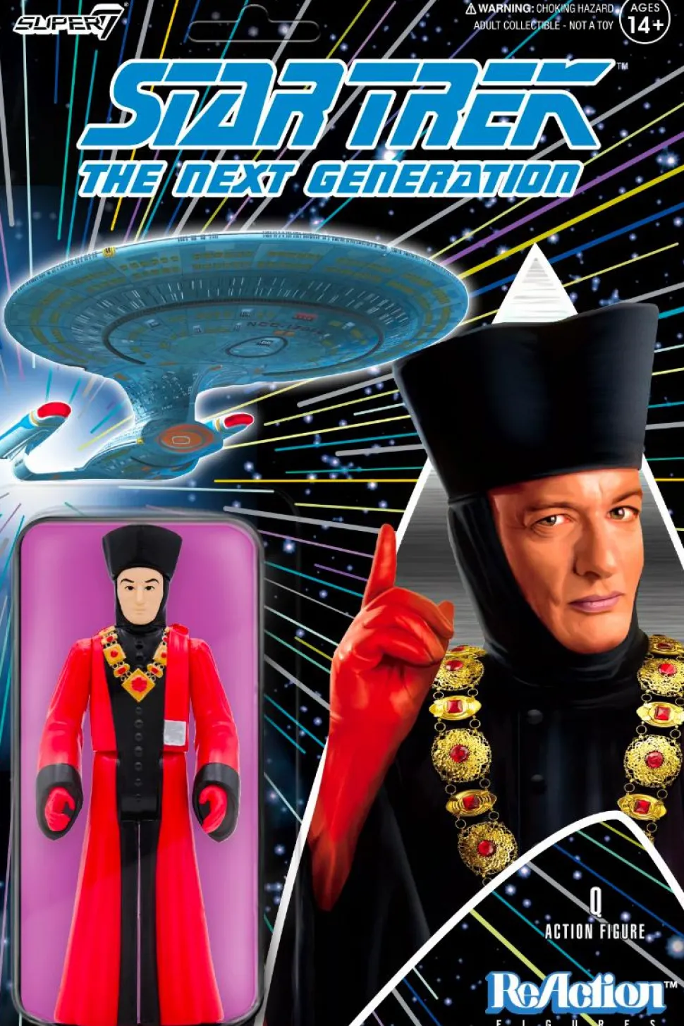 Star Trek: The Next Generation - Q ReAction 3.75” Action Figure