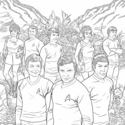 Star Trek: The Original Series - Adult Colouring Book Where No Man Has Gone Before Paperback