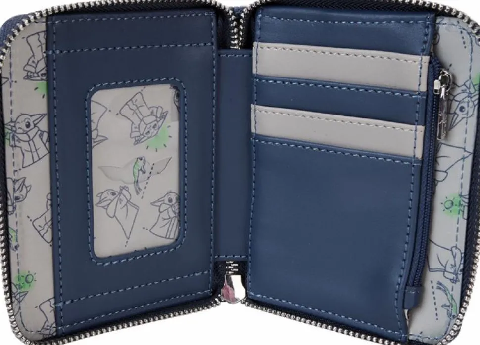 Star Wars - Ahsoka & Grogu Precious Cargo 4" Faux Leather Zip-Around Wallet