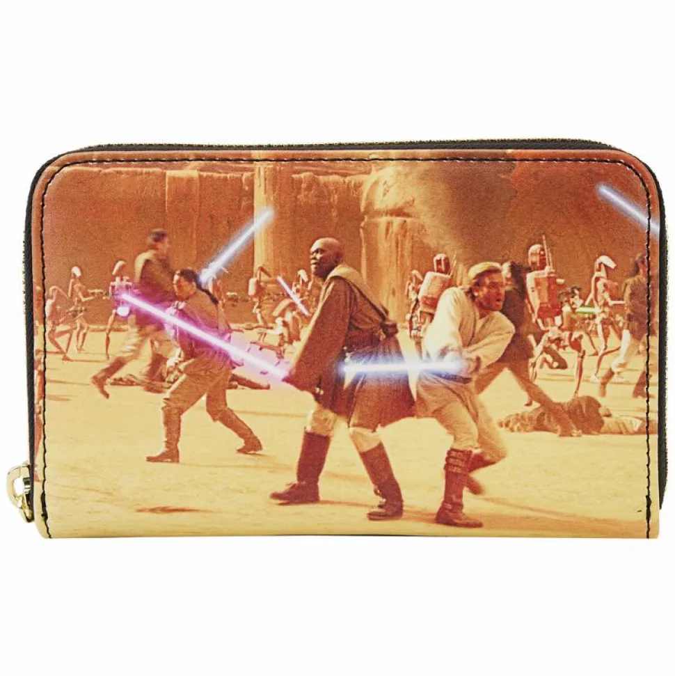 Star Wars - Attack of the Clones Scene 4” Faux Leather Zip-Around Wallet