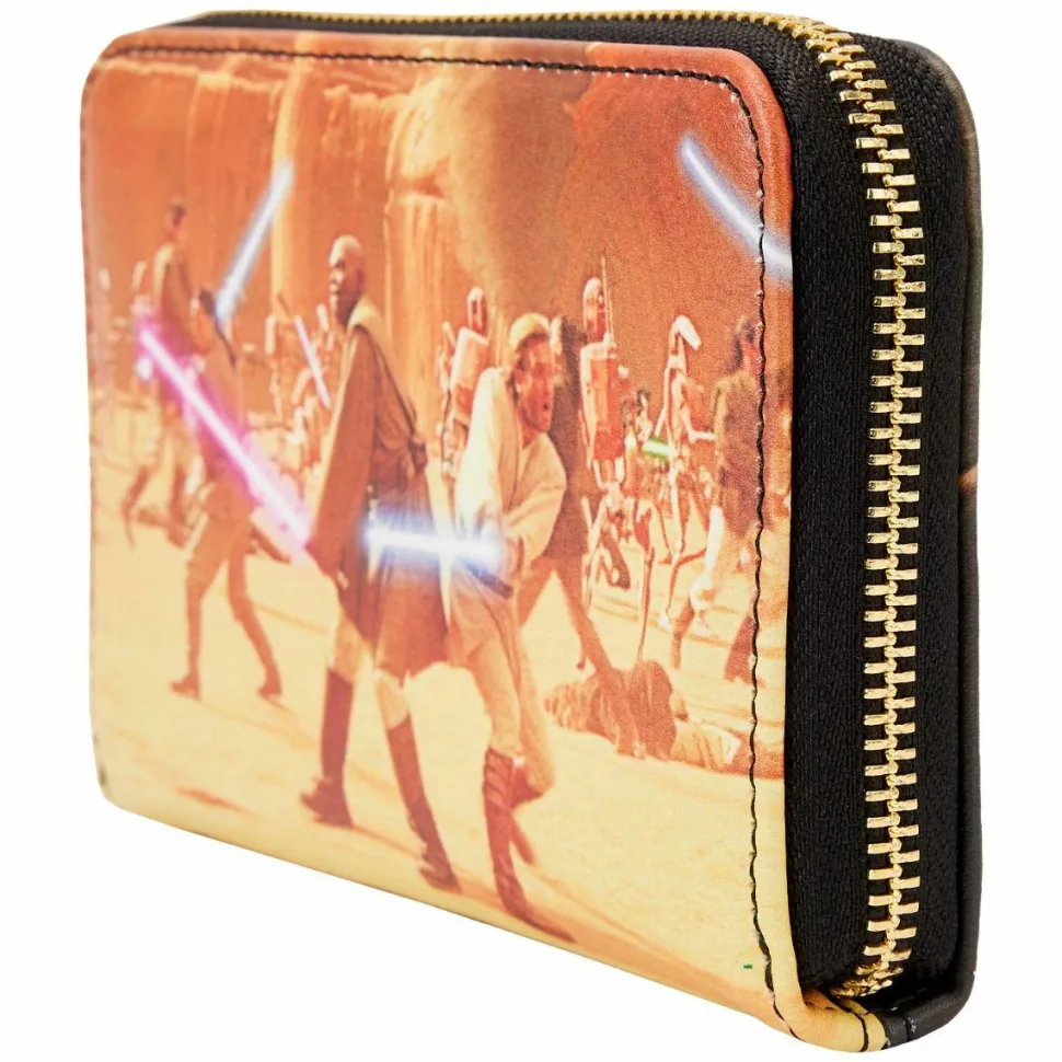 Star Wars - Attack of the Clones Scene 4” Faux Leather Zip-Around Wallet