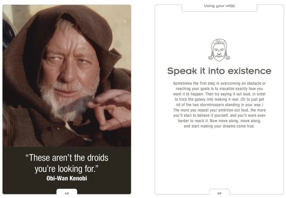 Star Wars - Be More Obi-Wan: Navigate Your World with Wit and Wisdom Hardcover Book