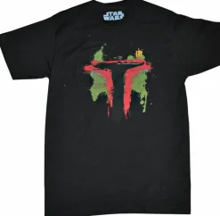 Star Wars - Boba Fett Paint Splatter Male T-Shirt