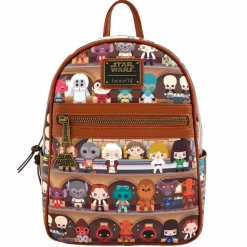 Star Wars - Cantina Chibi Print 10” Faux Leather Mini Backpack