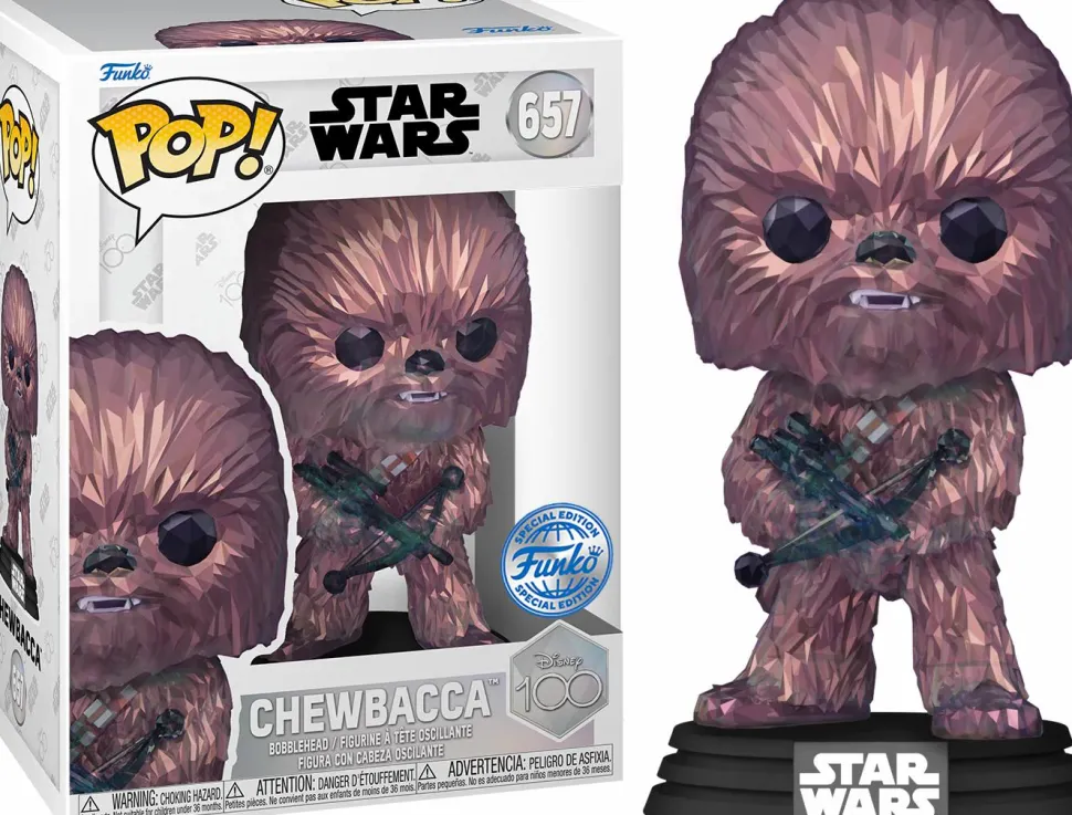 Star Wars - Chewbacca (Facet) Disney 100th Pop! Vinyl Figure (Popcultcha Exclusive)