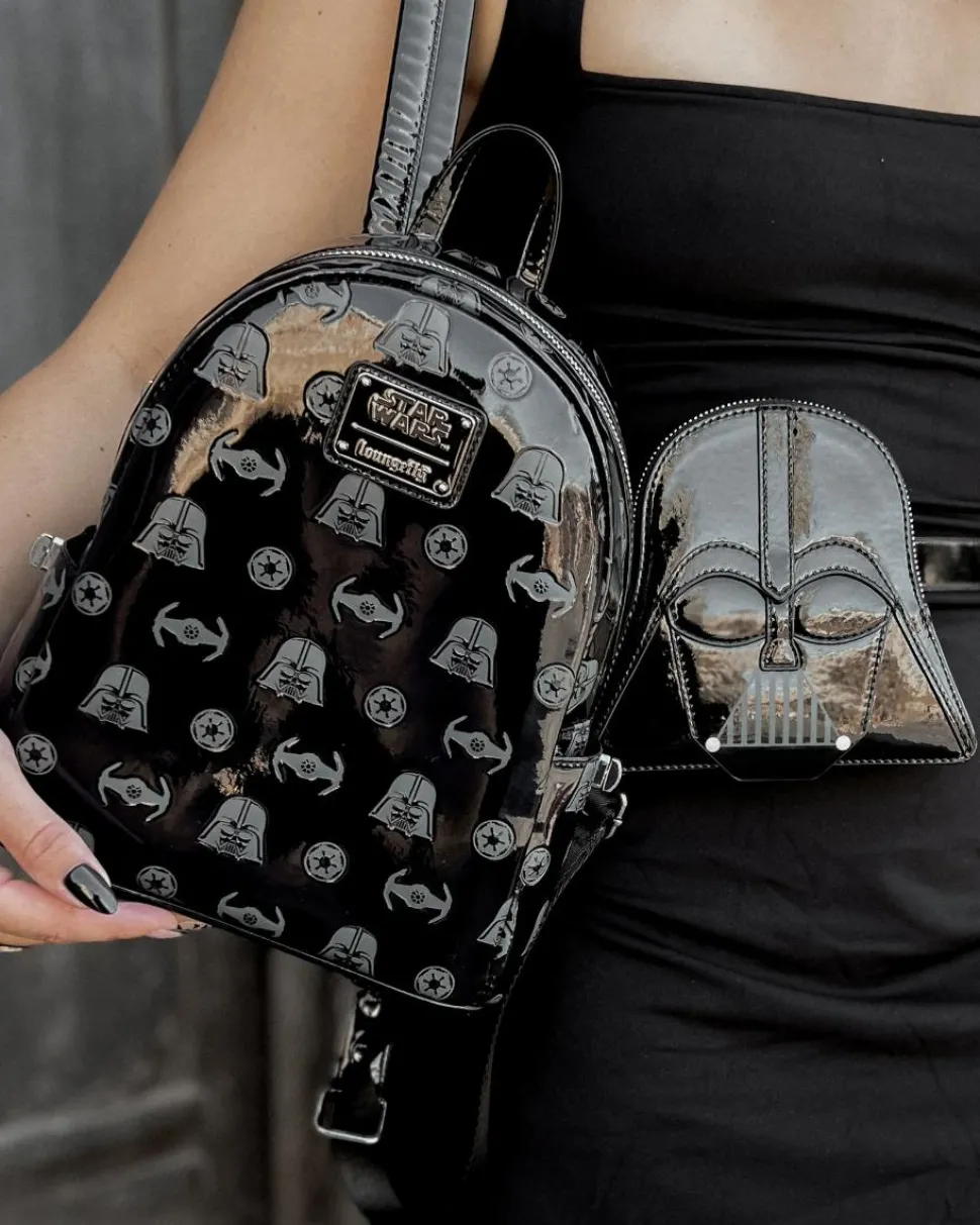 Star Wars - Darth Vader 10" Faux Leather Mini Backpack with Waist Bag