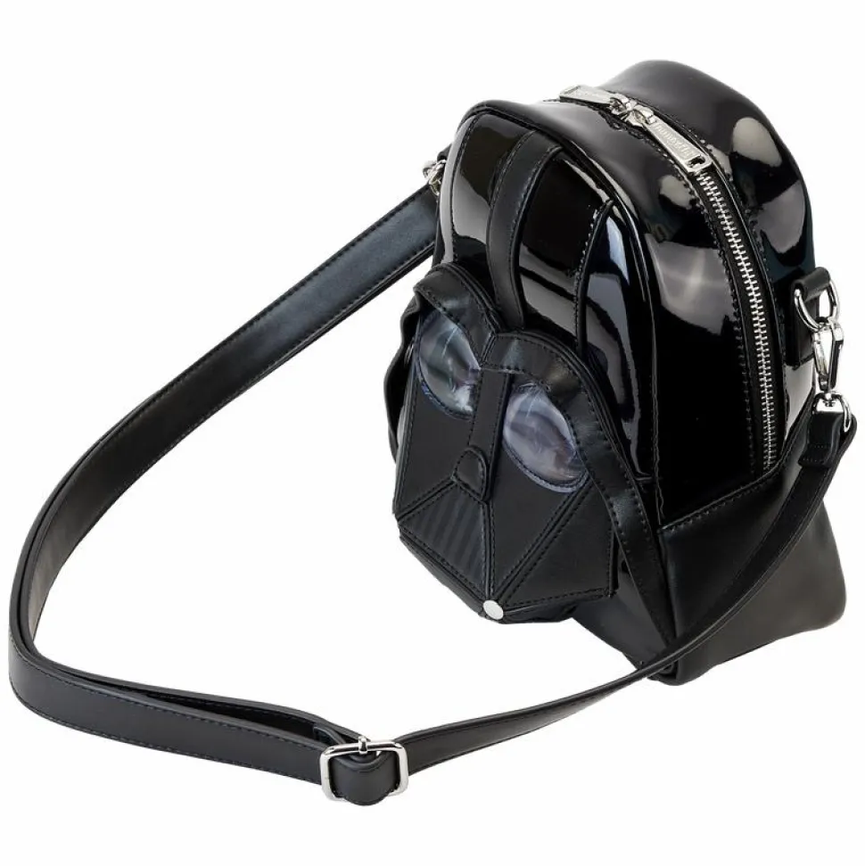 Star Wars - Darth Vader Figural Helmet Lenticular 9” Faux Leather Crossbody Bag