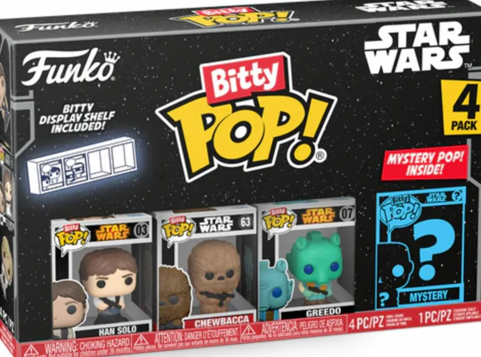 Star Wars - Han Solo, Chewbacca, Greedo & Mystery Bitty Pop! Vinyl Figure 4-Pack