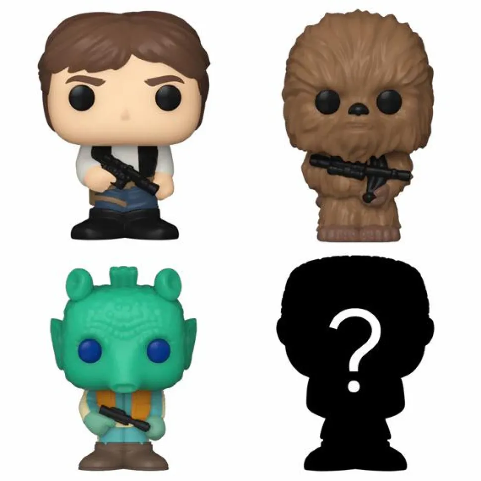 Star Wars - Han Solo, Chewbacca, Greedo & Mystery Bitty Pop! Vinyl Figure 4-Pack