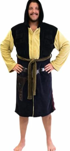 Star Wars - Han Solo Hooded Fleece Bathrobe / Dressing Gown (One Size Fits Most)