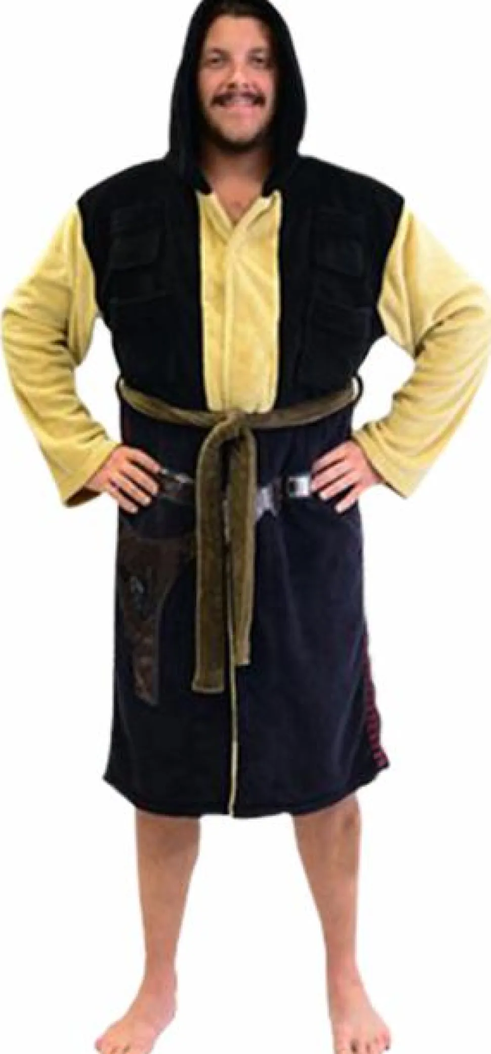 Star Wars - Han Solo Hooded Fleece Bathrobe / Dressing Gown (One Size Fits Most)
